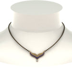 Load image into Gallery viewer, Sapphire-Filigree-Tanmaniya-Mangalsutra