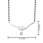 Load image into Gallery viewer, Short-Diamond-Mangalsutra