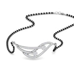 Load image into Gallery viewer, Simple-Diamond-Mangalsutra-With-Beads