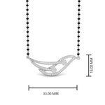 Load image into Gallery viewer, Simple-Diamond-Mangalsutra-With-Beads