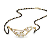 Load image into Gallery viewer, Simple-Diamond-Mangalsutra-With-Beads