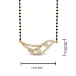Load image into Gallery viewer, Simple-Diamond-Mangalsutra-With-Beads