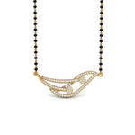 Load image into Gallery viewer, Simple-Diamond-Mangalsutra-With-Beads