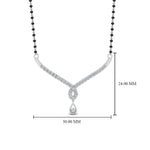 Load image into Gallery viewer, Simple-Diamond-Pendant-Mangalsutra