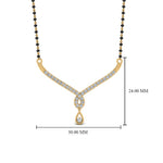 Load image into Gallery viewer, Simple-Diamond-Pendant-Mangalsutra