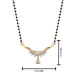 Load image into Gallery viewer, Small Mangalsutra Twisted Pendant