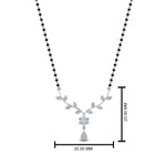Load image into Gallery viewer, Small-Leaf-Diamond-Mangalsutra-Necklace