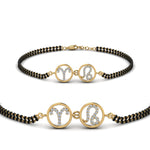 Load image into Gallery viewer, Sonam Diamond Mangalsutra Beads Bracelet