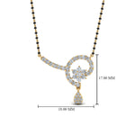 Load image into Gallery viewer, Swirl-Diamond-Mangalsutra-For-Women