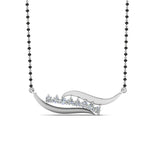 Load image into Gallery viewer, Swirl-Diamond-Necklace-Mangalsutra