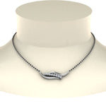 Load image into Gallery viewer, Swirl-Diamond-Necklace-Mangalsutra