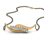 Load image into Gallery viewer, Swirl-Diamond-Necklace-Mangalsutra