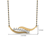 Load image into Gallery viewer, Swirl-Diamond-Necklace-Mangalsutra