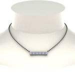 Load image into Gallery viewer, Three-Row-Bar-Diamond-Mangalsutra-Pendant