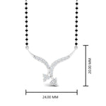 Load image into Gallery viewer, Twisted-Cross-Diamond-Mangalsutra