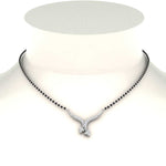 Load image into Gallery viewer, Twisted-Cross-Diamond-Mangalsutra