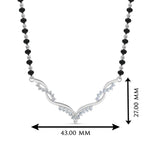 Load image into Gallery viewer, Twisted-Diamond-Necklace-Mangalsutra
