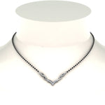 Load image into Gallery viewer, Twisted-Diamond-Necklace-Mangalsutra