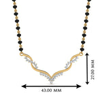 Load image into Gallery viewer, Twisted-Diamond-Necklace-Mangalsutra