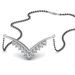 Load image into Gallery viewer, V-Design-Diamond-Mangalsutra