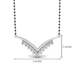 Load image into Gallery viewer, V-Design-Diamond-Mangalsutra