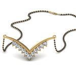 Load image into Gallery viewer, V-Design-Diamond-Mangalsutra