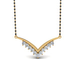 Load image into Gallery viewer, V-Design-Diamond-Mangalsutra
