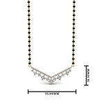 Load image into Gallery viewer, V Shaped Bar Diamond Mangalsutra