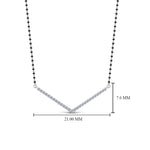 Load image into Gallery viewer, V-Shaped-Diamond-Mangalsutra
