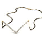 Load image into Gallery viewer, V-Shaped-Diamond-Mangalsutra