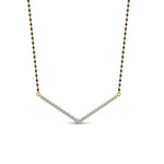 Load image into Gallery viewer, V-Shaped-Diamond-Mangalsutra