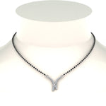 Load image into Gallery viewer, V-Shaped-Graduated-Diamond-Mangalsutra