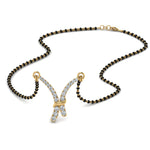 Load image into Gallery viewer, V-Shaped-Graduated-Diamond-Mangalsutra