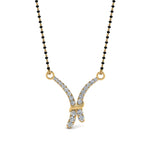 Load image into Gallery viewer, V-Shaped-Graduated-Diamond-Mangalsutra
