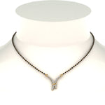 Load image into Gallery viewer, V-Shaped-Graduated-Diamond-Mangalsutra