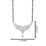 Load image into Gallery viewer, Wings Design Diamond Mangalsutra