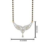 Load image into Gallery viewer, Wings Design Diamond Mangalsutra
