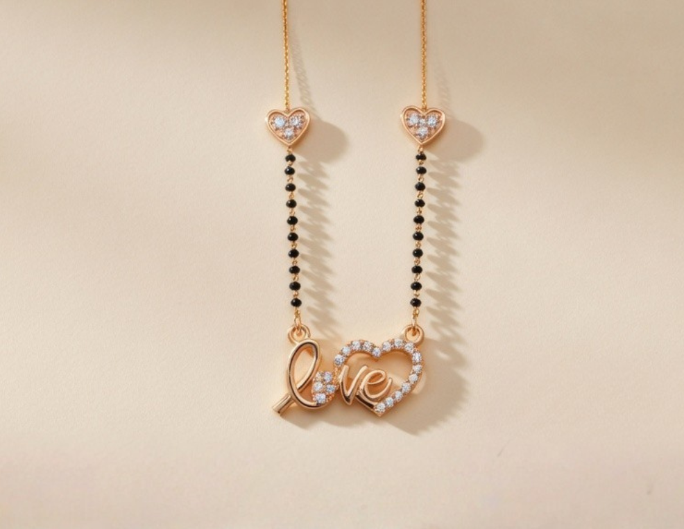 Rose Gold Diamond Mangalsutra Designs You’ll Love