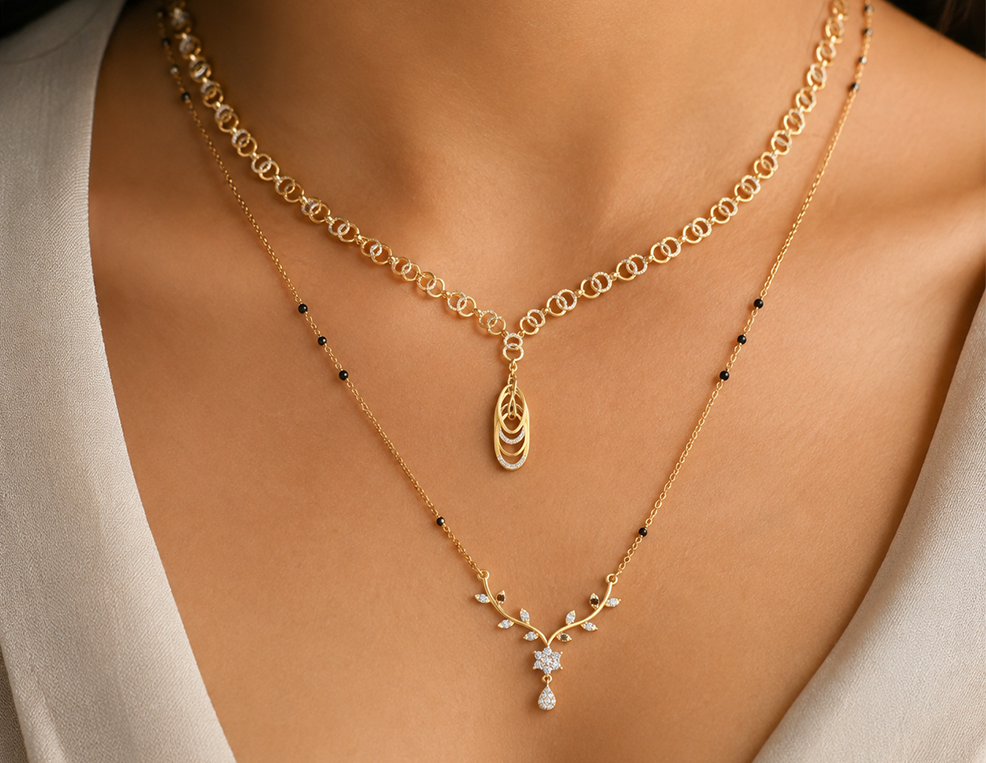 How to Layer a Mangalsutra with Other Necklaces