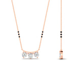 Load image into Gallery viewer, Classic Trio Diamond Mangalsutra Necklace
