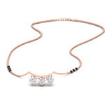 Load image into Gallery viewer, Classic Trio Diamond Mangalsutra Necklace