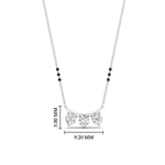 Load image into Gallery viewer, Classic Trio Diamond Mangalsutra Necklace