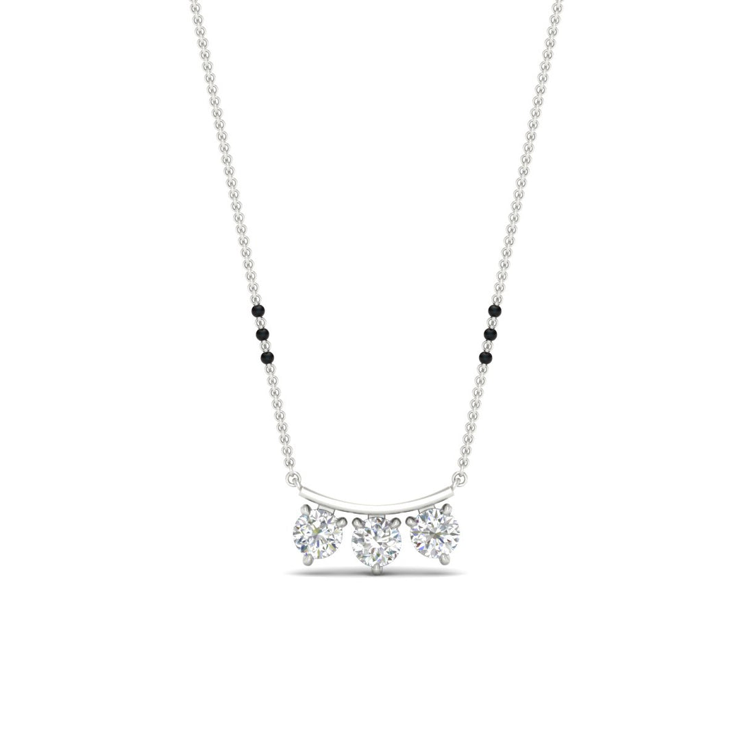Classic Trio Diamond Mangalsutra Necklace