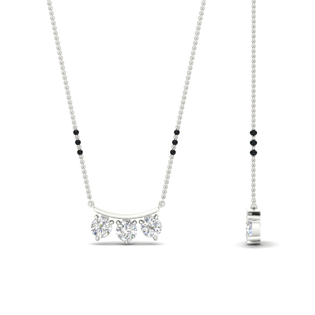 Classic Trio Diamond Mangalsutra Necklace