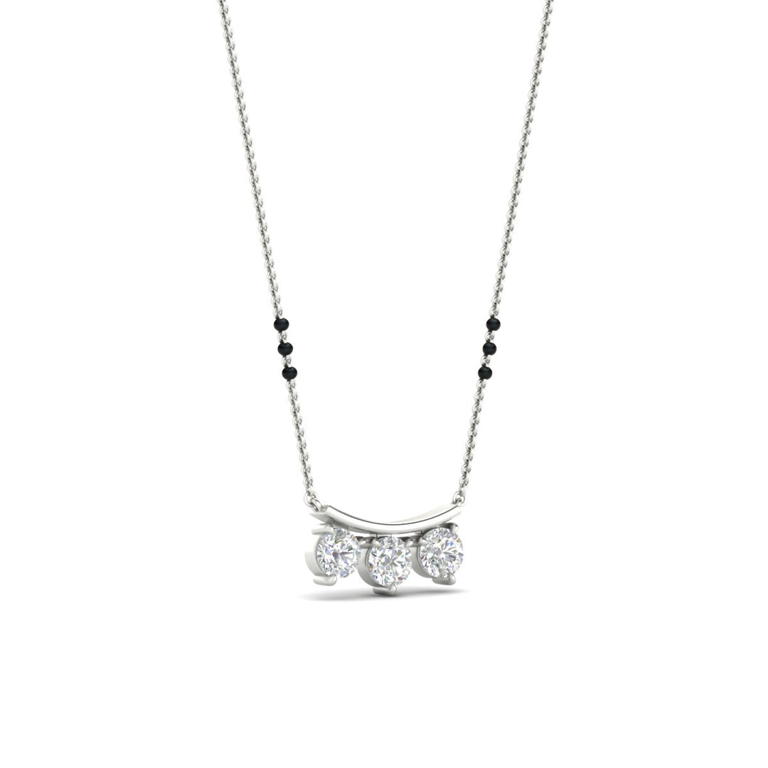 Classic Trio Diamond Mangalsutra Necklace