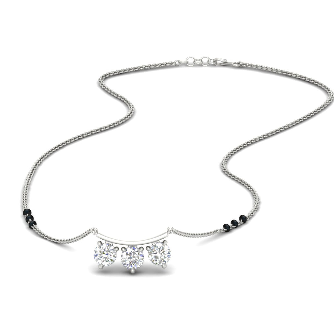 Classic Trio Diamond Mangalsutra Necklace