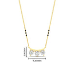 Load image into Gallery viewer, Classic Trio Diamond Mangalsutra Necklace
