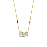 Load image into Gallery viewer, Classic Trio Diamond Mangalsutra Necklace