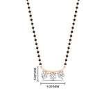 Load image into Gallery viewer, Classic Trio Diamond Mangalsutra Necklace