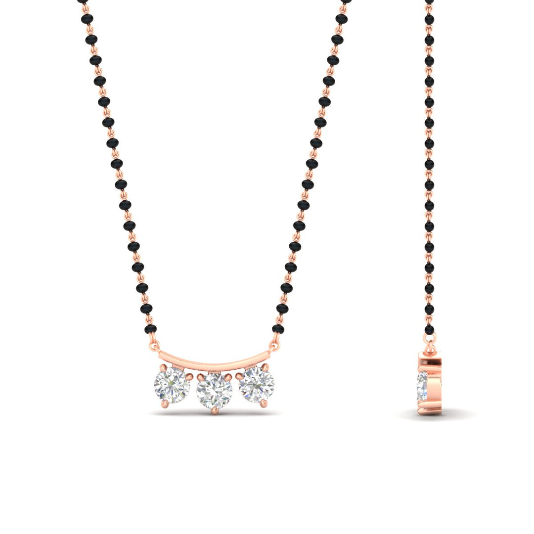 Classic Trio Diamond Mangalsutra Necklace